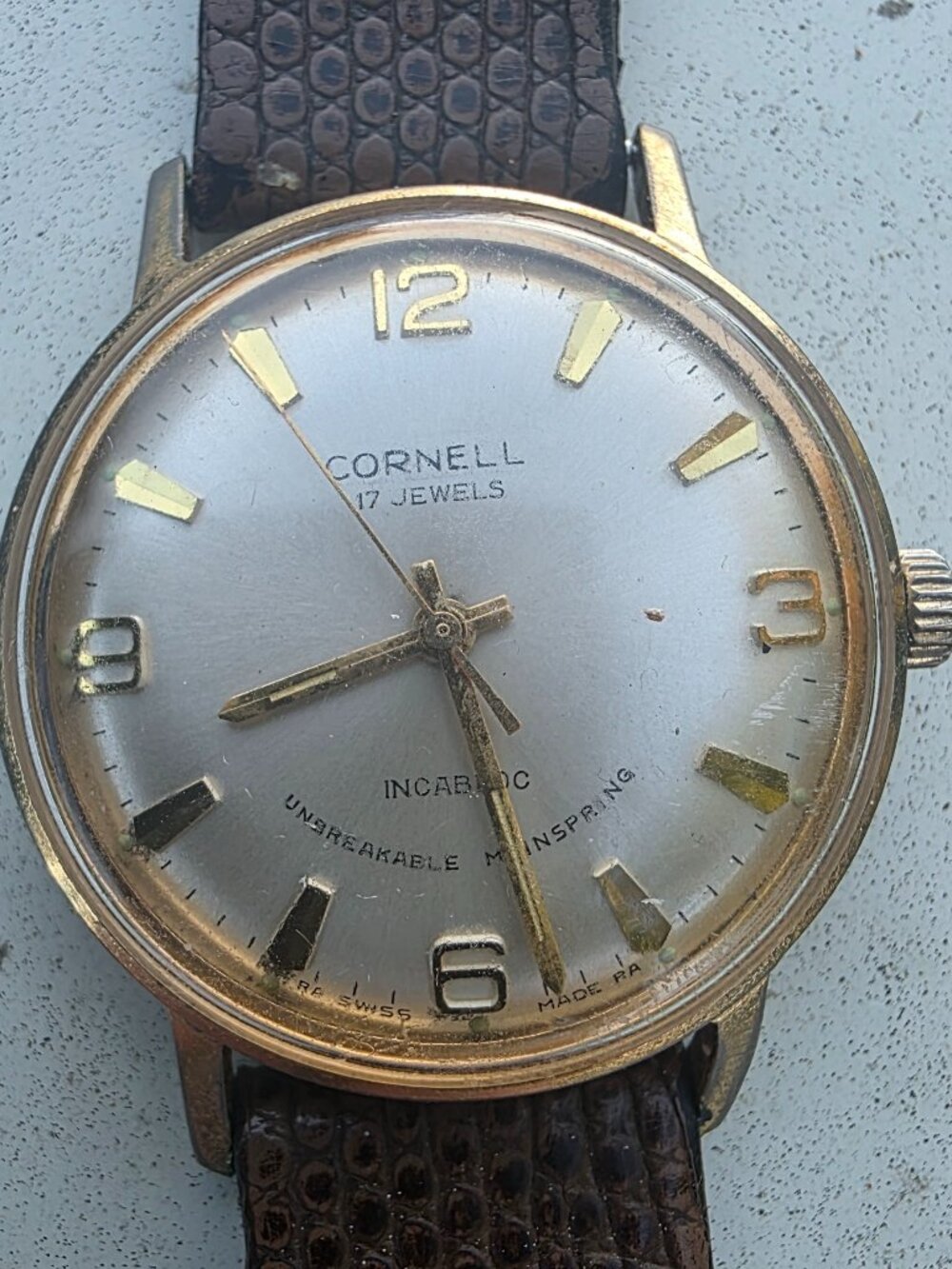 Vintage Cornell Swiss 17 Jewel Manual Wind Men’s/Unisex Watch